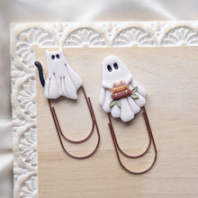 Load image into Gallery viewer, Ghost with Books Bookmark