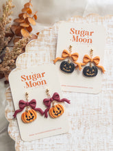 Load image into Gallery viewer, Jack-O-Lantern and Bow Dangles