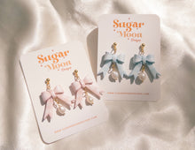 Load image into Gallery viewer, Gingham Pearl Bows