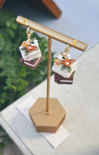 Load image into Gallery viewer, Autumn Book Stack Earrings