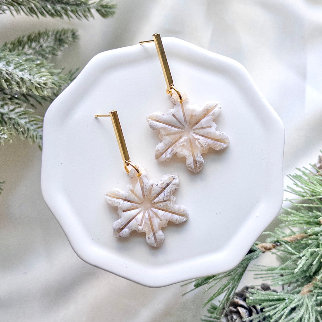 Marble Snowflakes