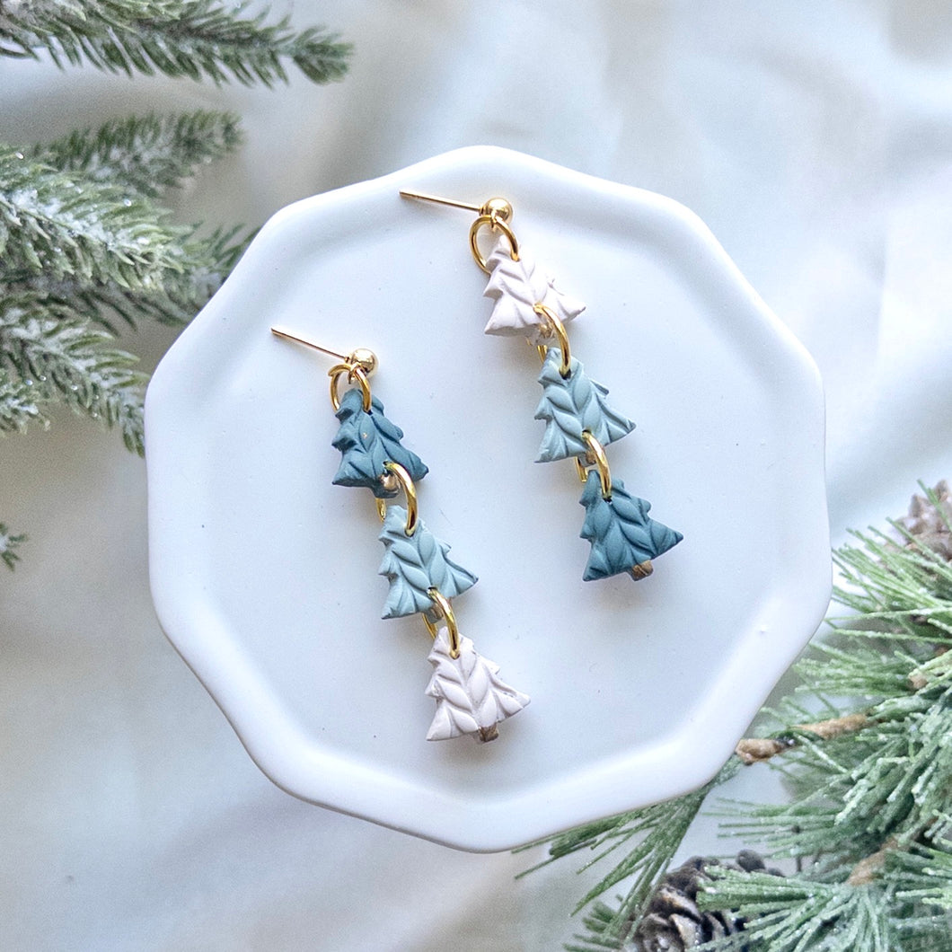 Trio Ombre Tree Dangles