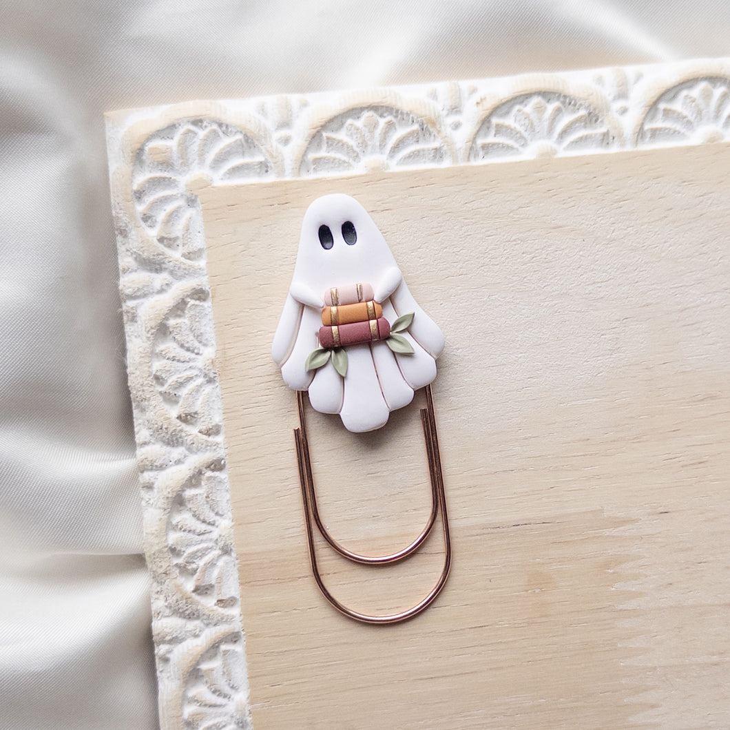 Ghost with Books Bookmark