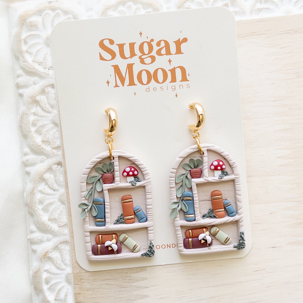 Summer Bookshelf Earrings