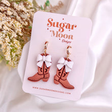 Load image into Gallery viewer, Bow Cowboy Boot Dangles
