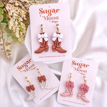 Load image into Gallery viewer, Bow Cowboy Boot Dangles
