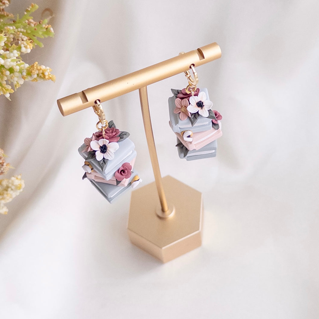 Spring Floral Bookstack Earrings