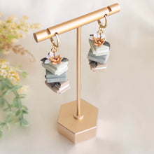 Load image into Gallery viewer, Green Spring Book Stack Earrings
