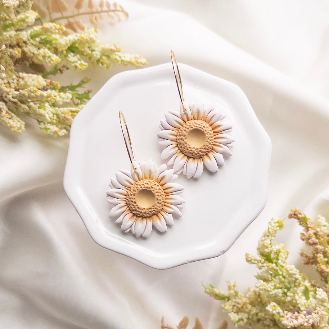 Blooming Daisy Hoops