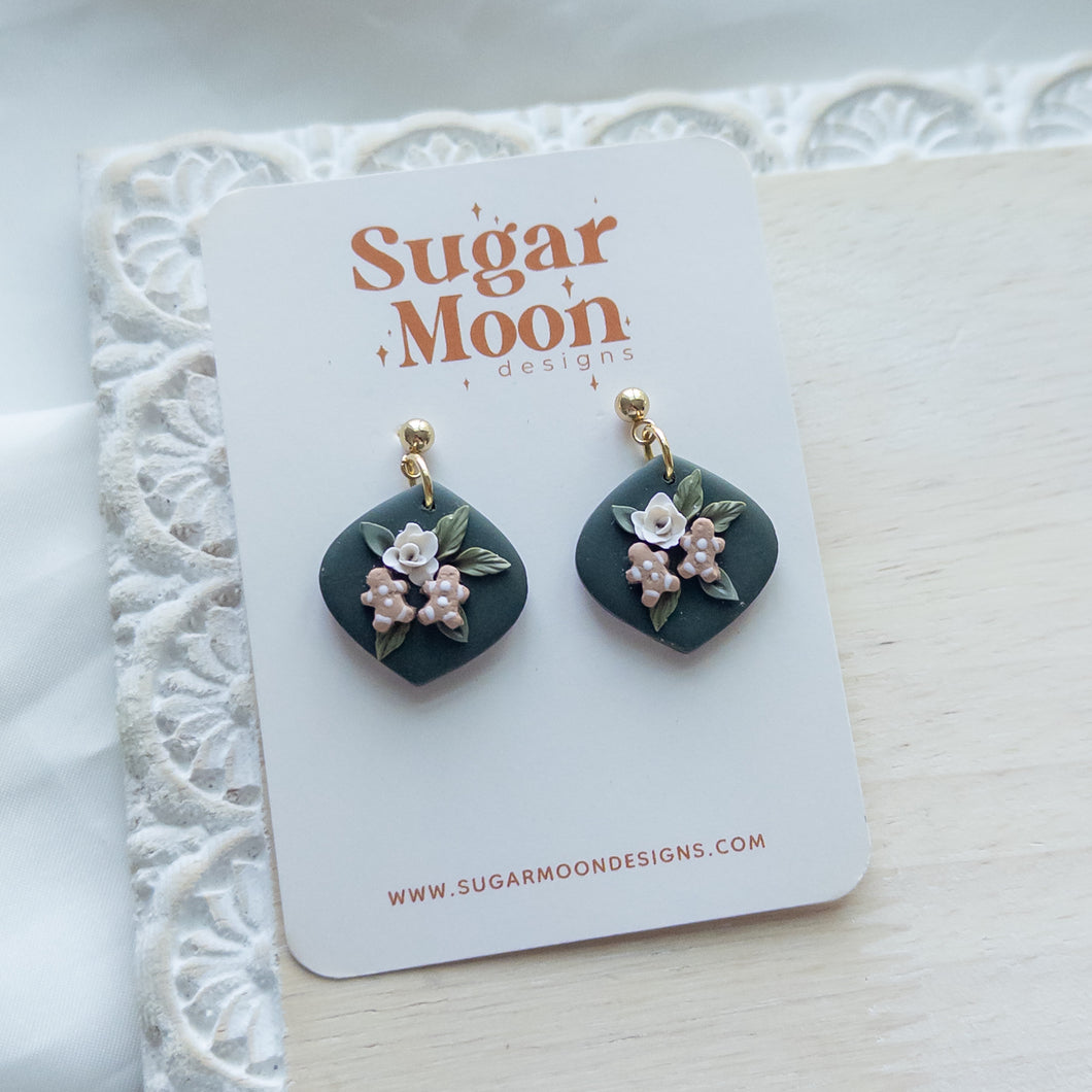 Gingerbread Floral Diamond