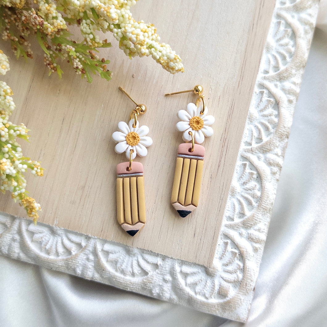 Large Daisy Pencil Dangles