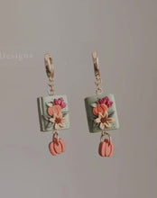 Load and play video in Gallery viewer, Autumn Book Earrings
